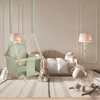 Babyswing i trä – inomhusgunga Grön - Lilla Nord