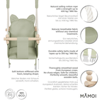 Babyswing i trä – inomhusgunga Grön - Lilla Nord