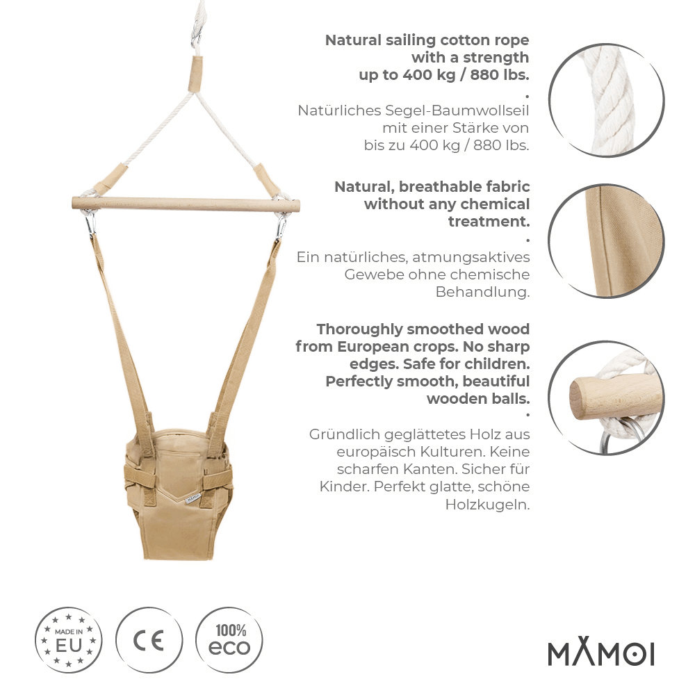 Dörrgunga för bebis i bomull – från 6 månader - Lilla Nord