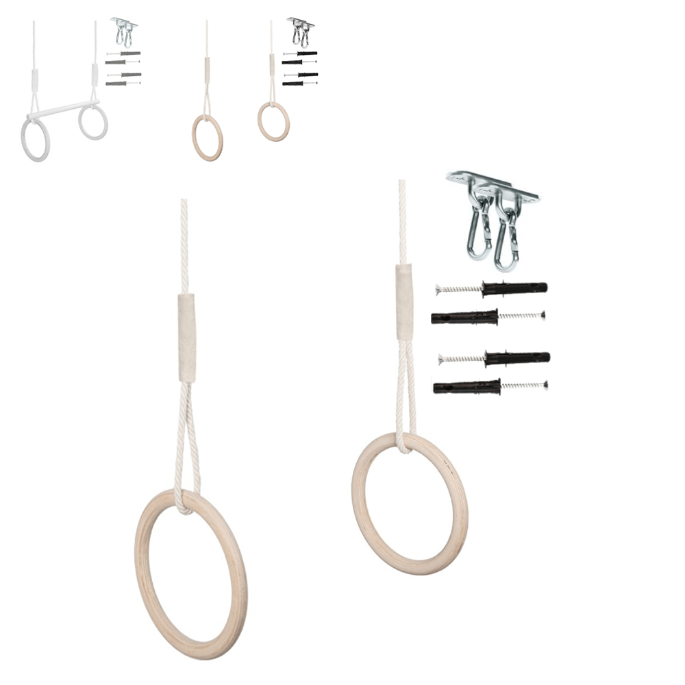 Gymnastikringar i trä för barn - Lilla Nord