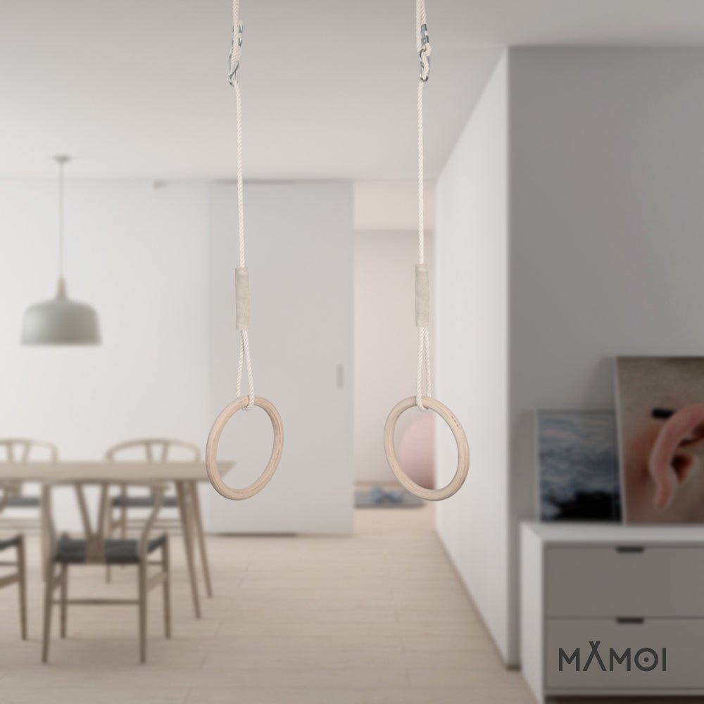 Gymnastikringar i trä för barn - Lilla Nord