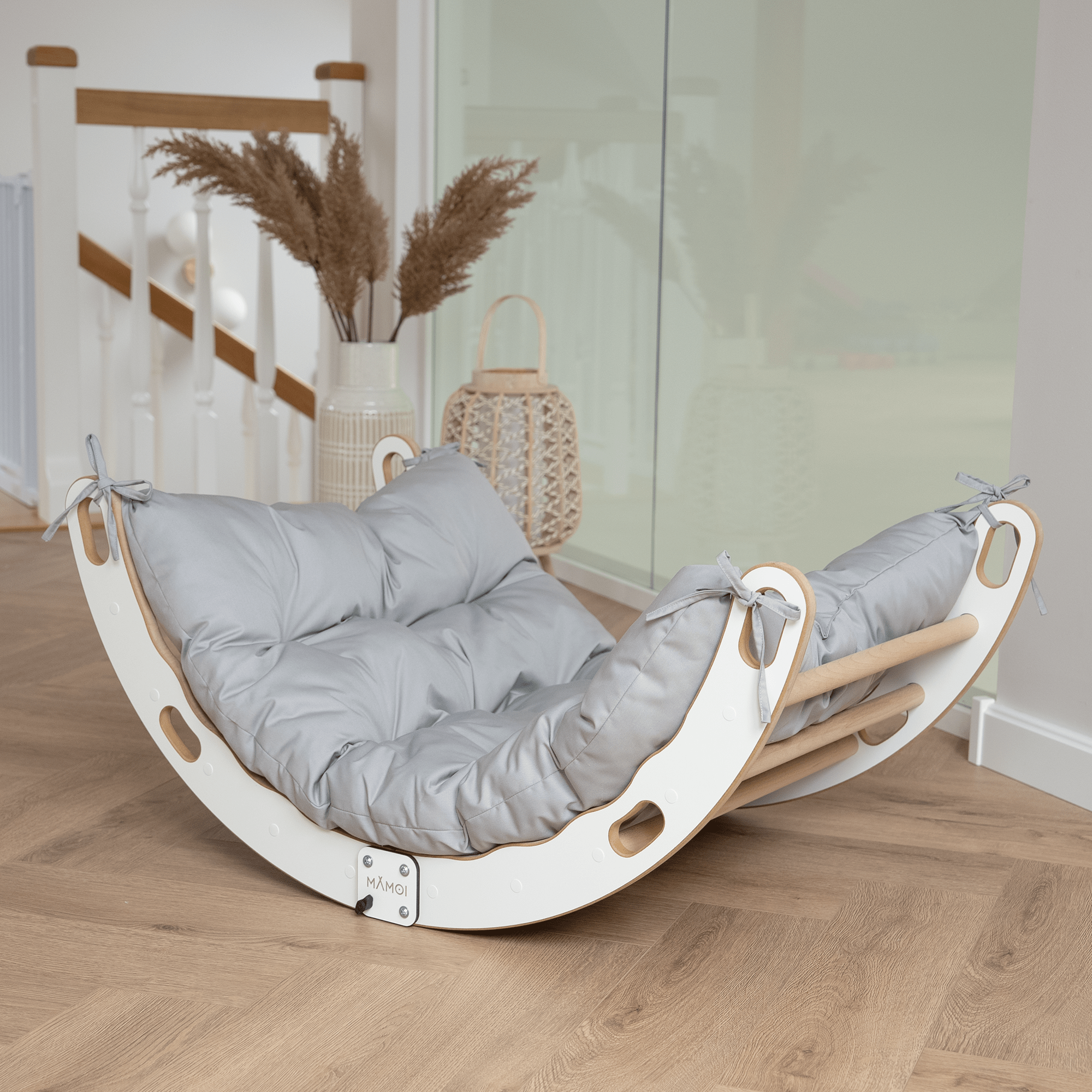 Klätterbåge 2 - i - 1 – Montessori klätterställning & gungbräda i trä (från 2 år) - Lilla Nord