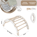 Klätterbåge 2 - i - 1 – Montessori klätterställning & gungbräda i trä (från 2 år) - Lilla Nord