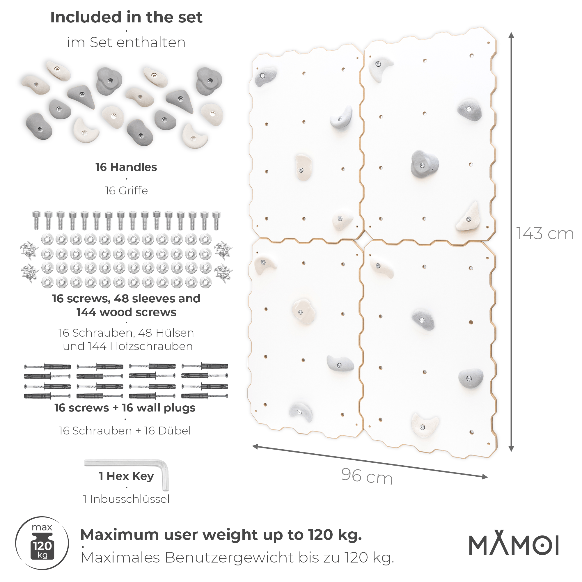 Klättervägg för inomhusbruk - Lilla Nord