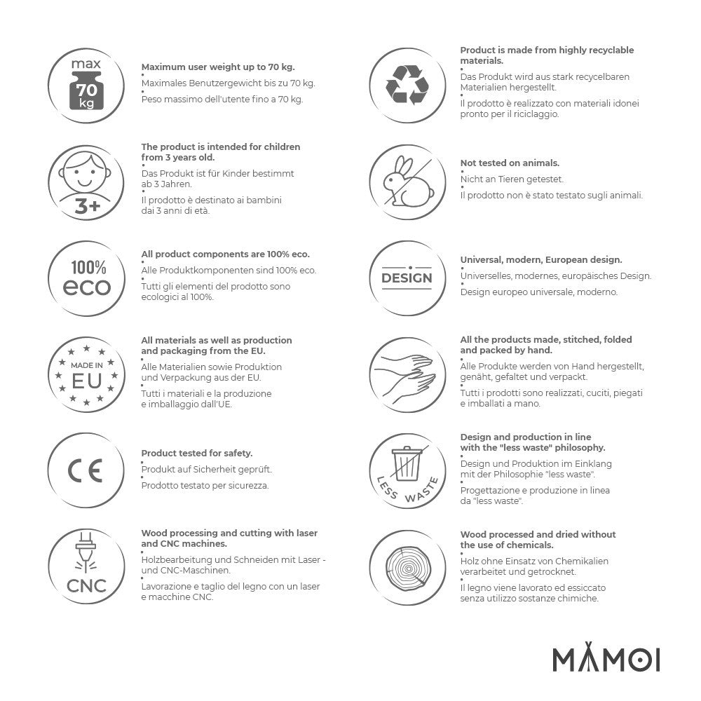 Repstege/klätterstege i trä - Lilla Nord